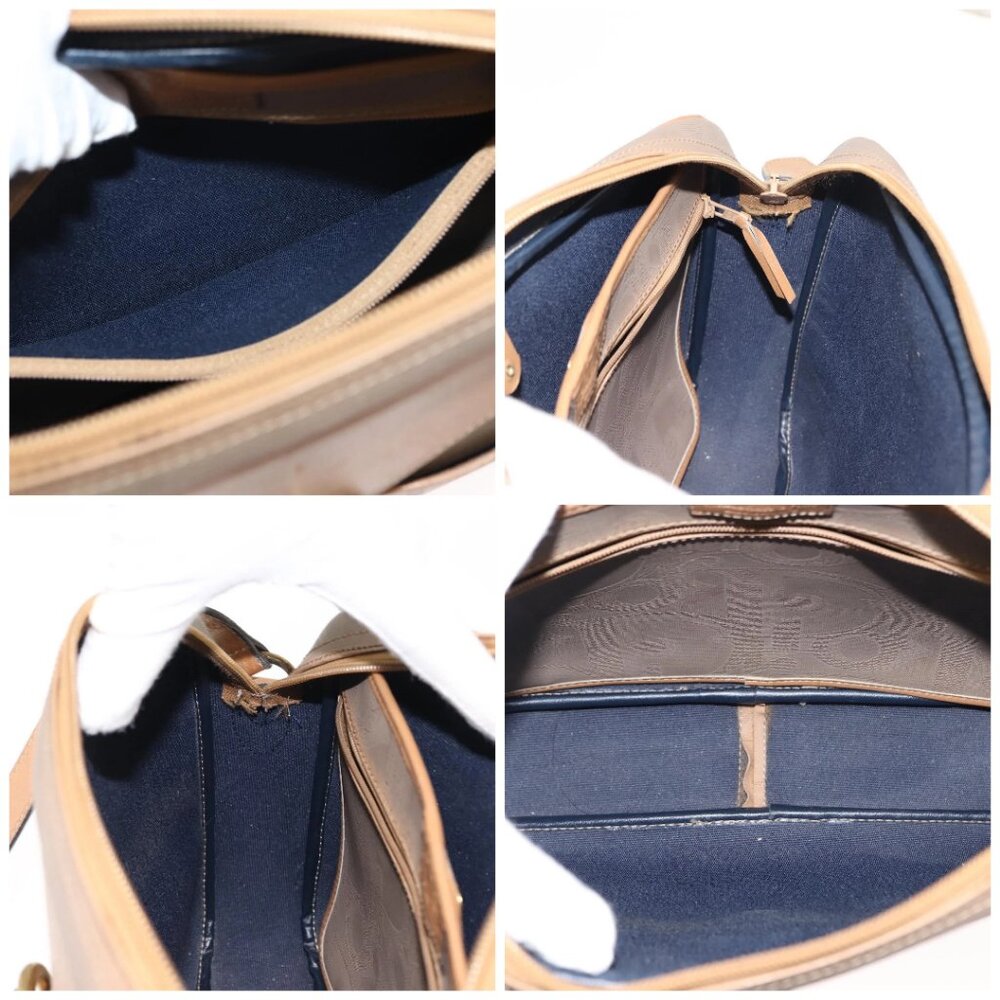 Christian Dior Trotter Canvas Shoulder Bag Beige Gold Auth ep11416 - Picture 15 of 16